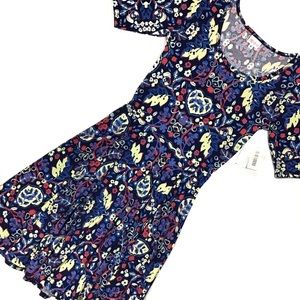 Dress LuLaRoe Nicole flattering A-line Small NWT